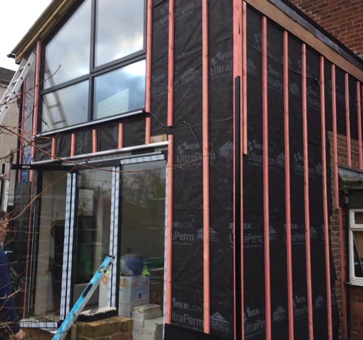 Cladding a new extension…